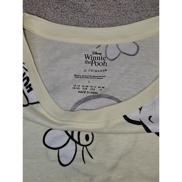 Disney's Winnie The Pooh Hunny Cotton Pajama Dress Size Large Primark Exclusive - Picture 4 of 5